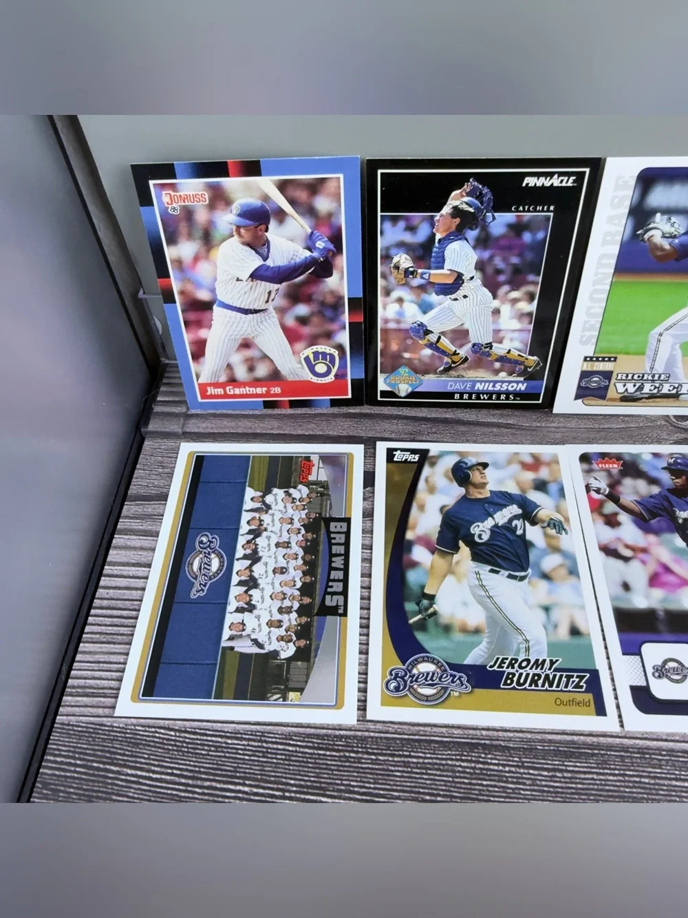 Milwaukee Brewers Card Lot 12x Weeks Burnitz Nilsson +